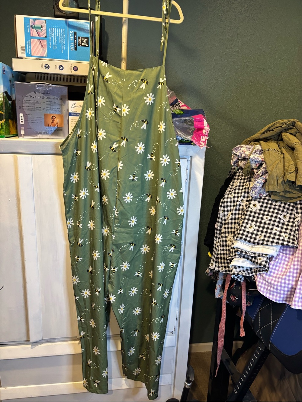Bees and flower jumpsuit
